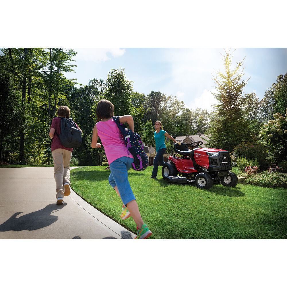 Troy-Bilt Pony 42 Riding Lawn Mower | 547cc Troy-Bilt Engine | 42″ Side-Discharge | 7-Speed Shift On The Go Transmission
