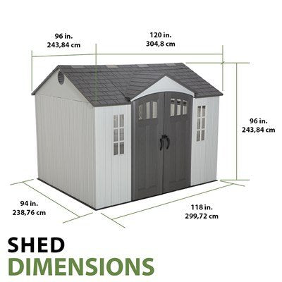 Lifetime 10 x 8 ft. Storage Shed – 60243