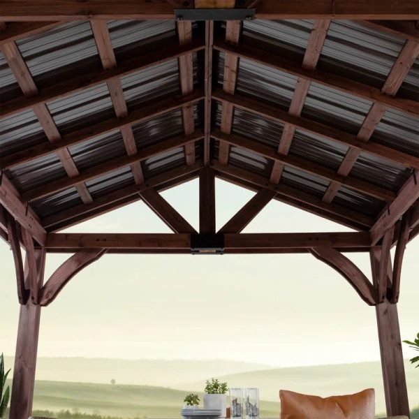 Arlington 12′ X 12′ Solid Wood Patio Gazebo