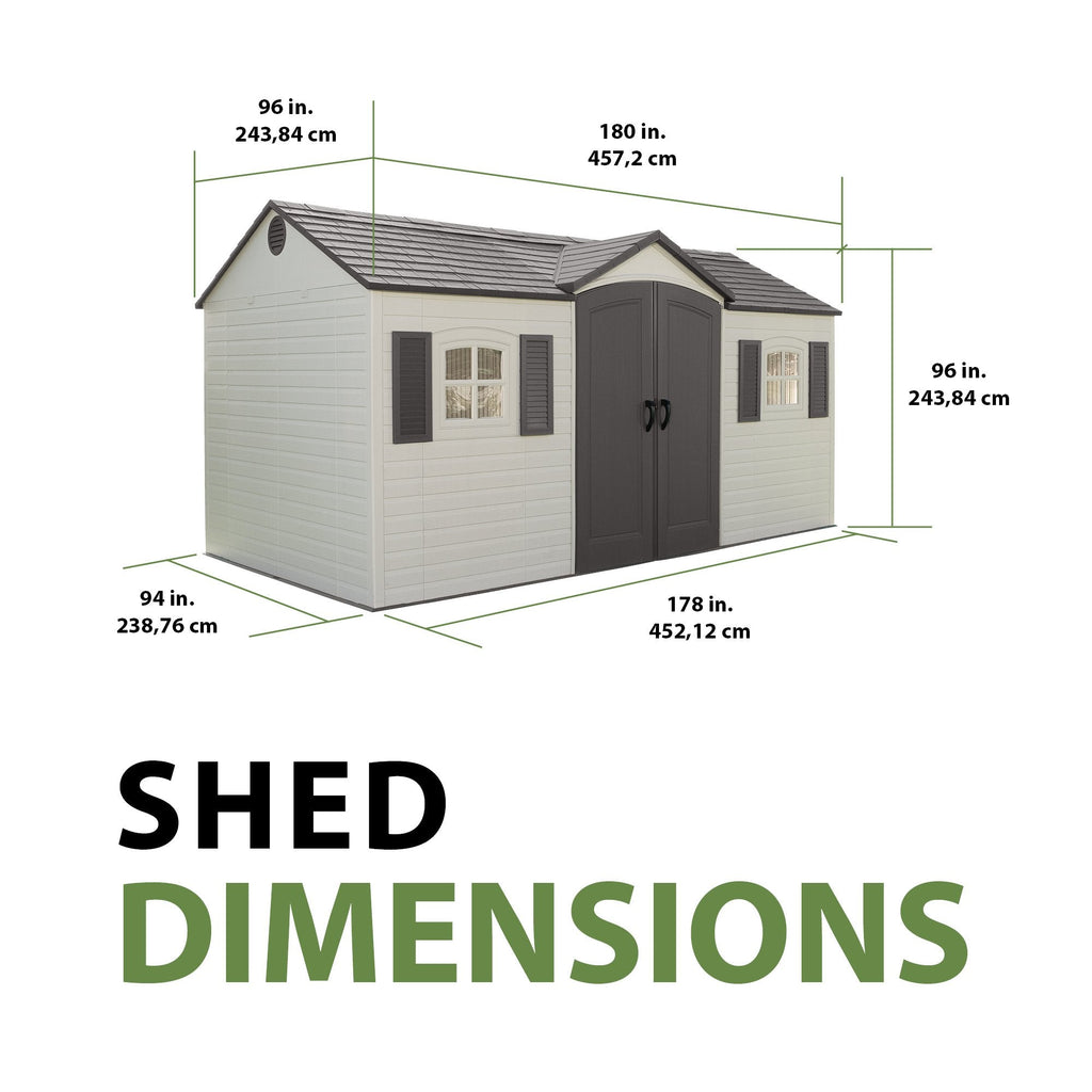Lifetime 15 x 8 ft. Shed – 6446
