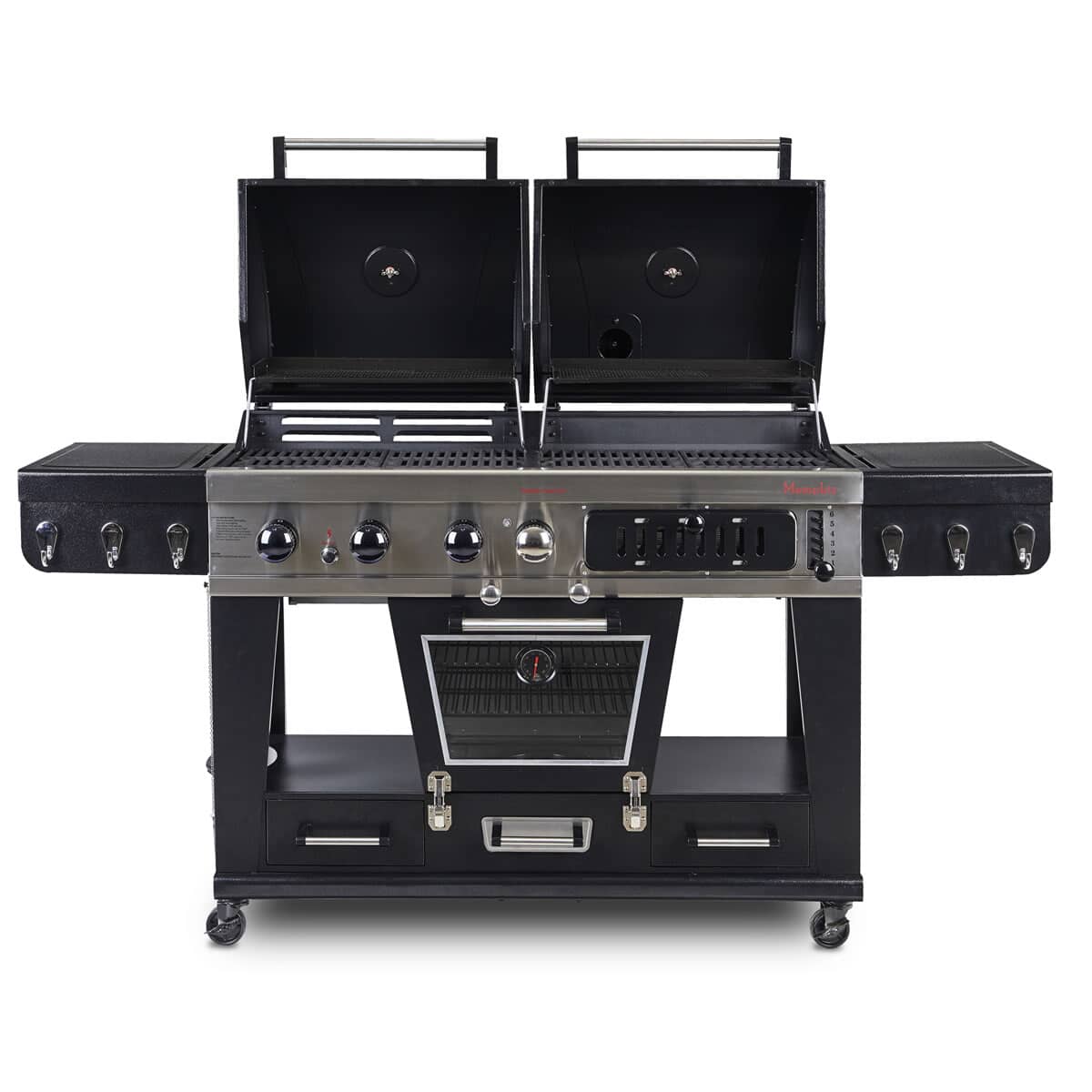 Pit Boss Memphis Ultimate Combo Gas and Charcoal Grill With Regulator And Cover
