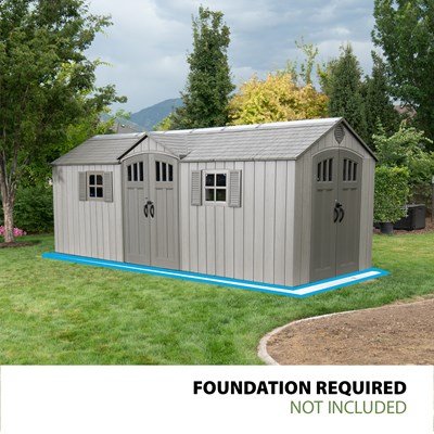 Lifetime 20 x 8 ft. Vinly Outdoor Shed – 60351
