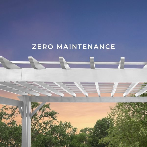 14×12 Hawthorne Traditional Steel Pergola With Sail Shade Soft Canopy