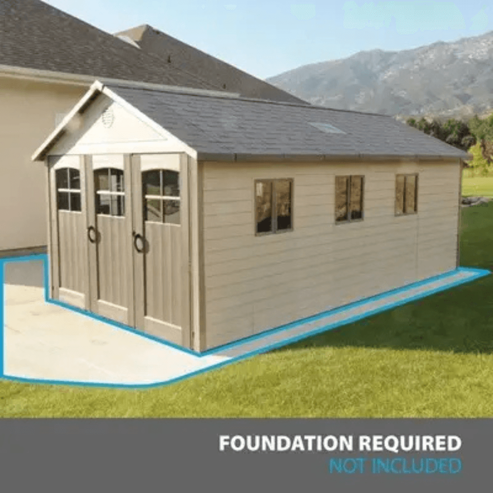Lifetime 11×21 Storage Garage Kit W/ 9 Ft Wide Doors (60237)