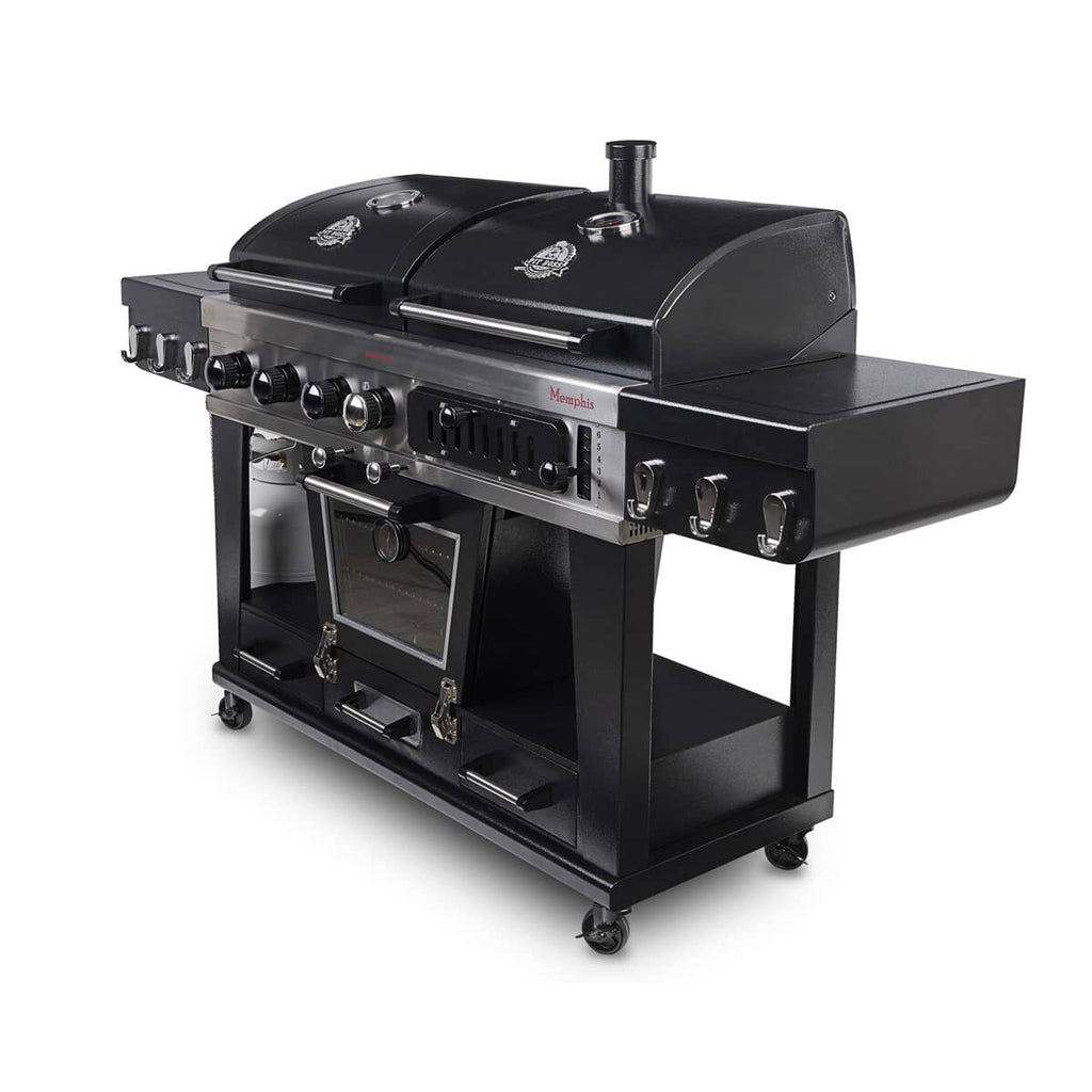 Pit Boss Memphis Ultimate Combo Gas and Charcoal Grill With Regulator And Cover