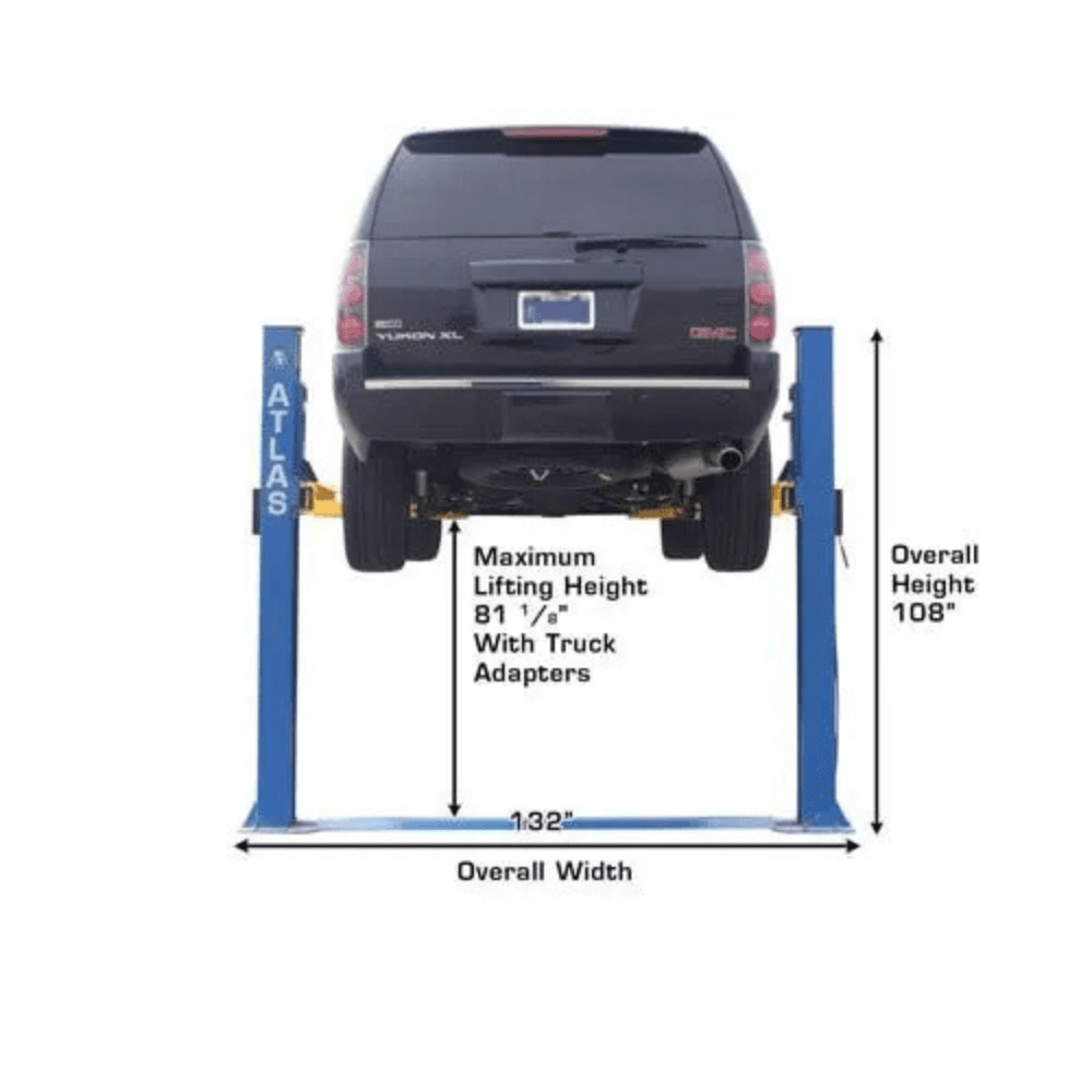 Atlas 8000 Lb Capacity Baseplate 2-Post Lift