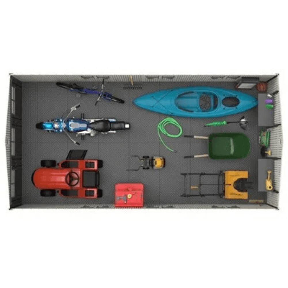 Lifetime 11×21 Storage Garage Kit W/ 9 Ft Wide Doors (60237)