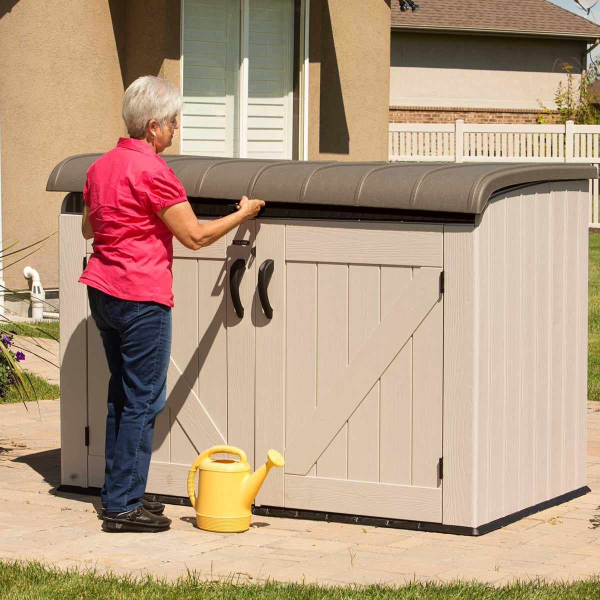 Lifetime Horizontal Storage Shed (75 Cubic Feet)