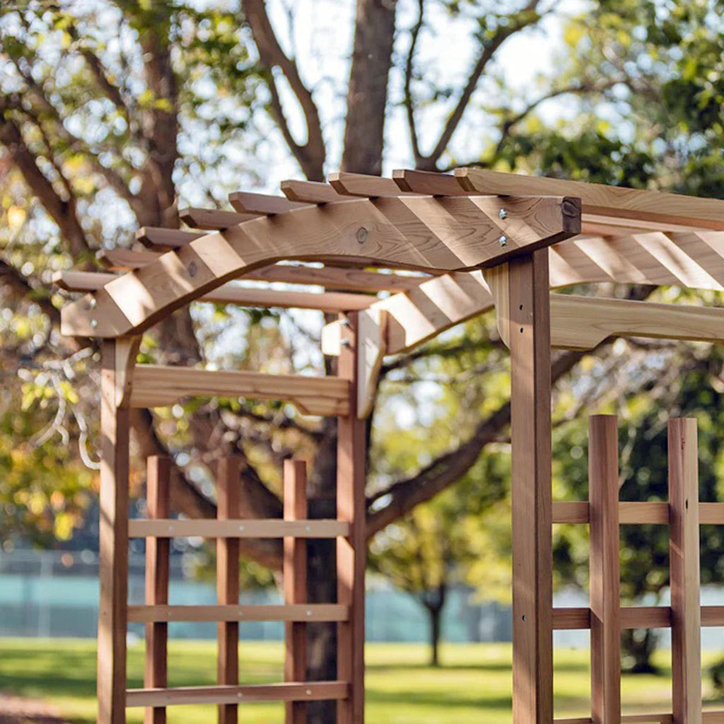 8′ Cedar Walk-Through Garden Arbor
