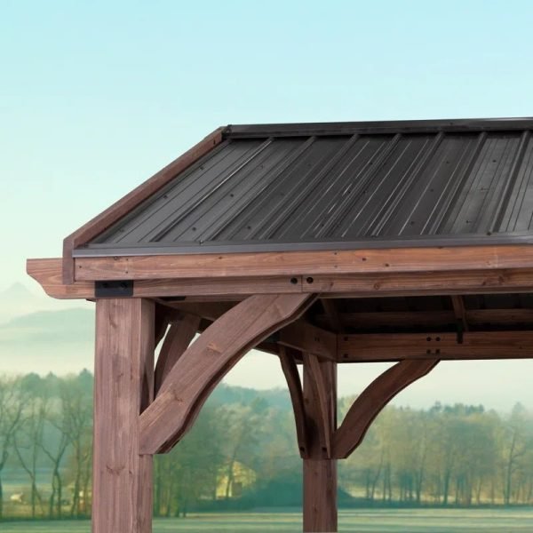 Arlington 12′ X 12′ Solid Wood Patio Gazebo