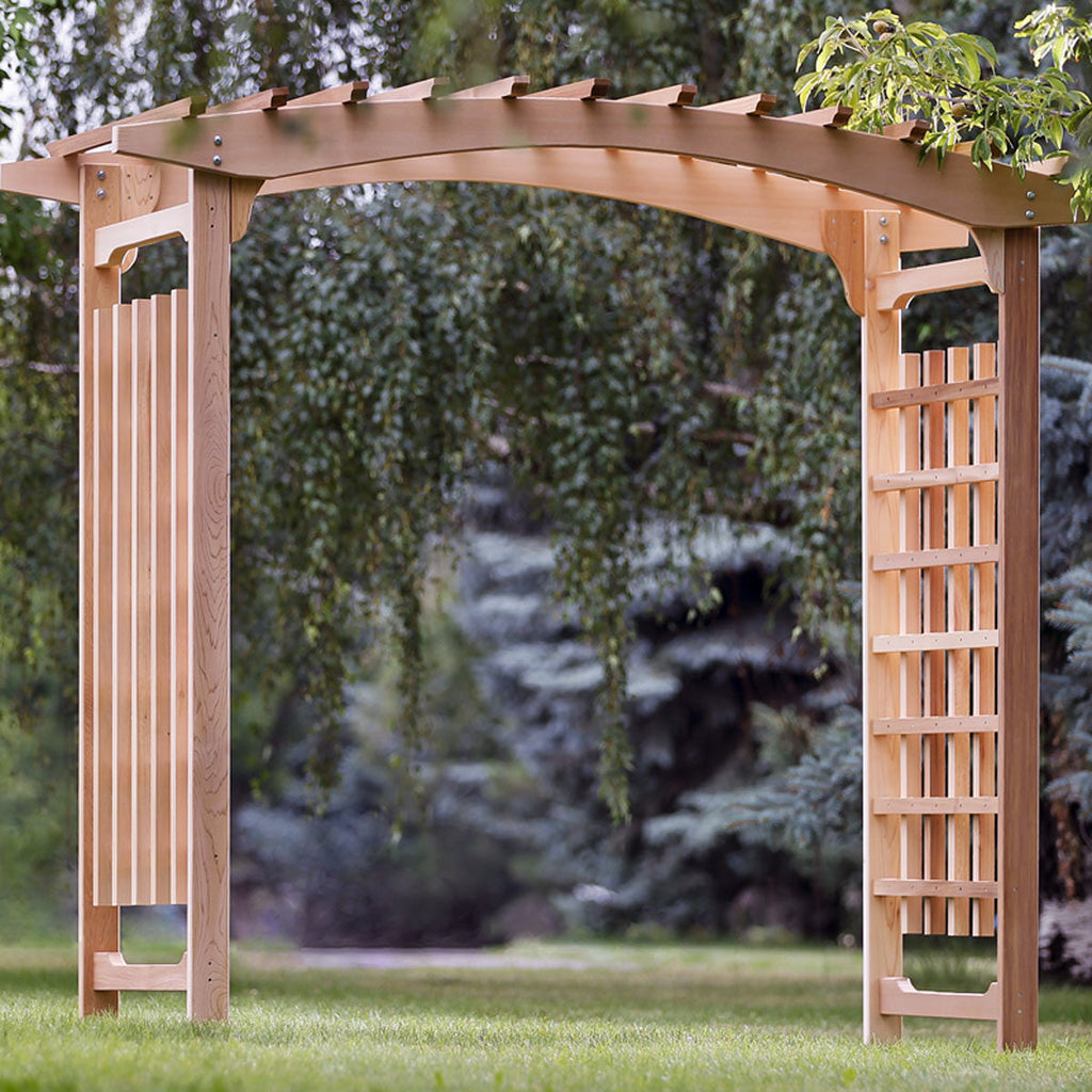 8′ Cedar Walk-Through Garden Arbor