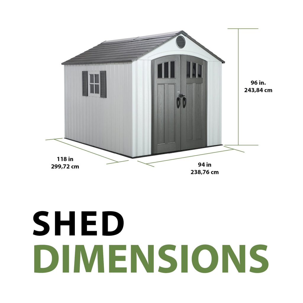 Lifetime 8 x 10 ft. Outdoor Storage Shed – 60202