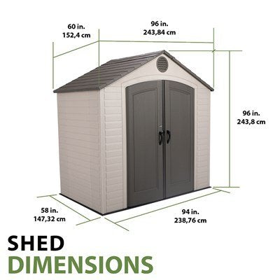 Lifetime 8 x 5 ft. Shed – 6418