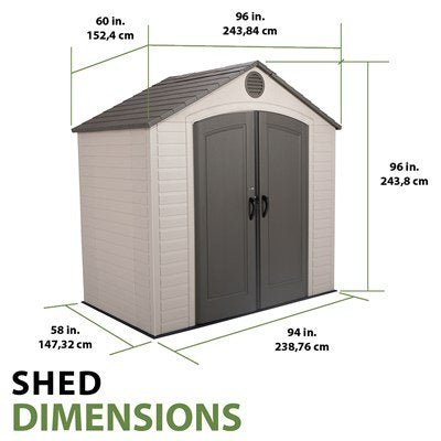Lifetime 8 x 5 ft. Shed – 6406