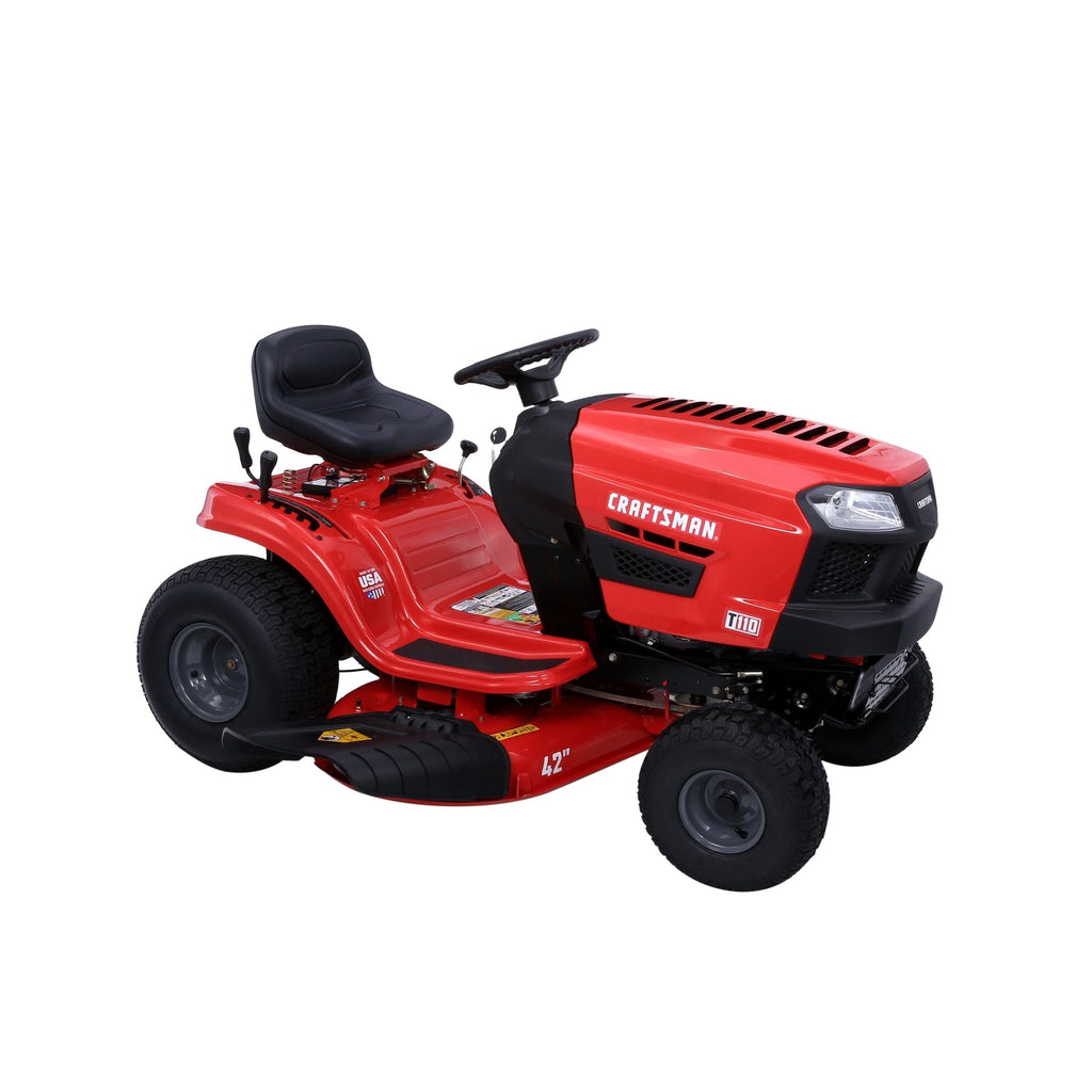 Craftsman T110 | 42" Riding Mower | 17.5 HP Briggs & Stratton Engine | 7-Speed Transmission