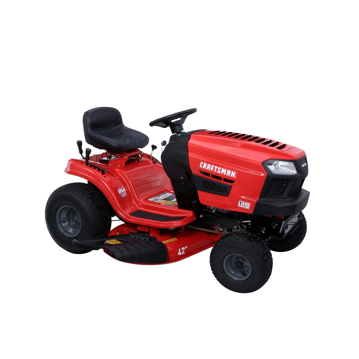 Craftsman T110 | 42" Riding Mower | 17.5 HP Briggs & Stratton Engine | 7-Speed Transmission
