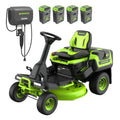 60V 30″ CrossoverT Riding Lawn Tractor with (4) 8.0 Ah Batteries and 600-Watt Charger