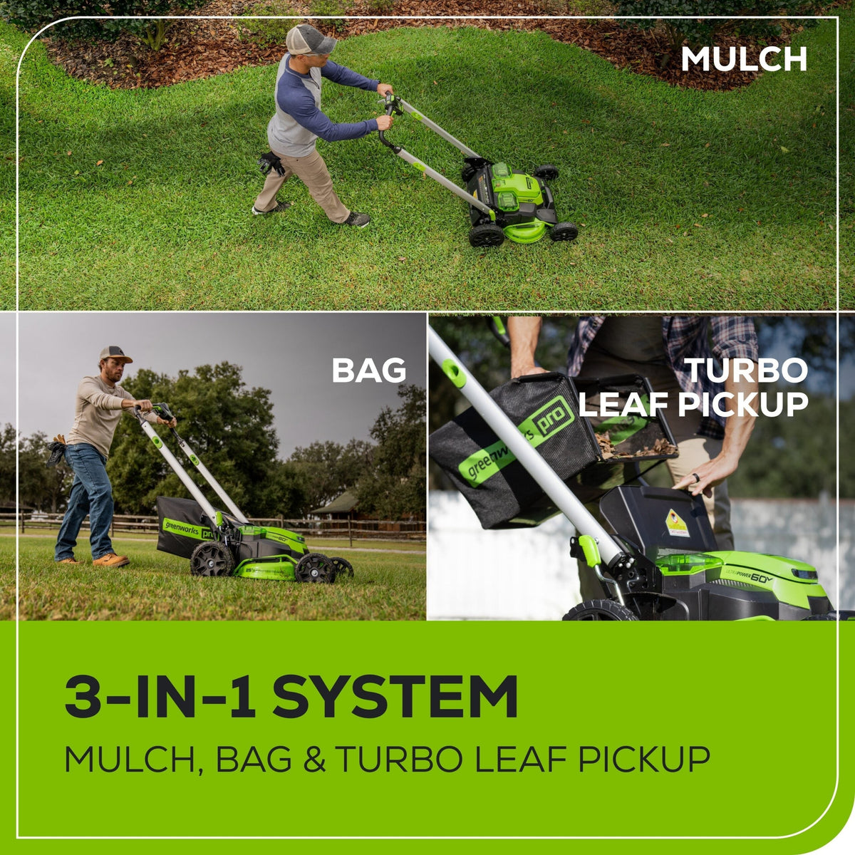 60V 25″ Cordless Battery Dual Blade Self-Propelled Lawn Mower w/ Two (2) 4.0Ah Batteries & Dual-Port Charger