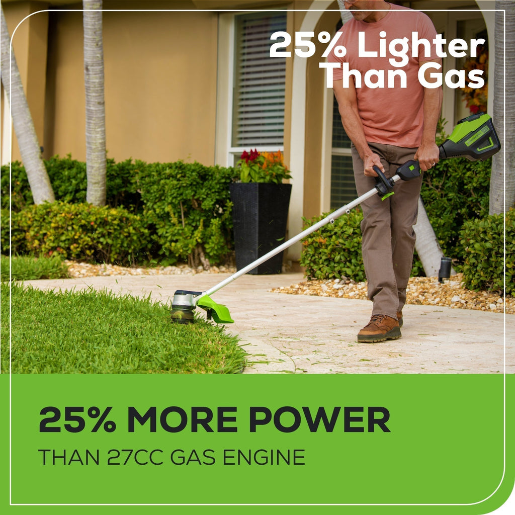 60V 25″ SP Mower 3PC Combo Kit, 16″ String Trimmer and 610CFM Blower