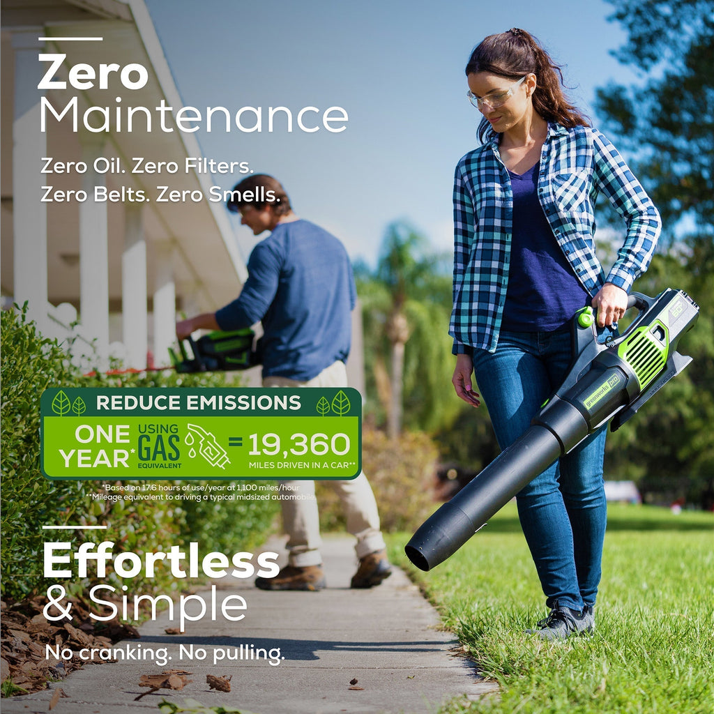 60V 25″ Cordless Battery Self-Propelled Mower Combo Kit, Blower: (2) 4.0 Ah Batteries and Dual-Port Charger