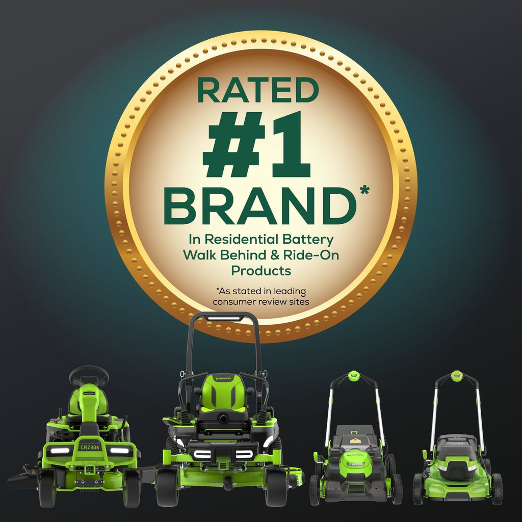 60V 42″ Electric CrossoverZ Zero Turn Mower with (4) 8 Ah Batteries and (2) Dual-Port Turbo Chargers