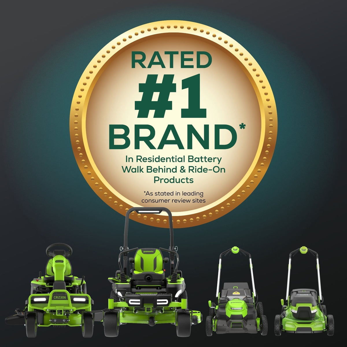 60V 42″ Cordless Battery CrossoverT Riding Lawn Mower: (6) 8.0 Ah Batteries and (3) Dual-Port Turbo Chargers