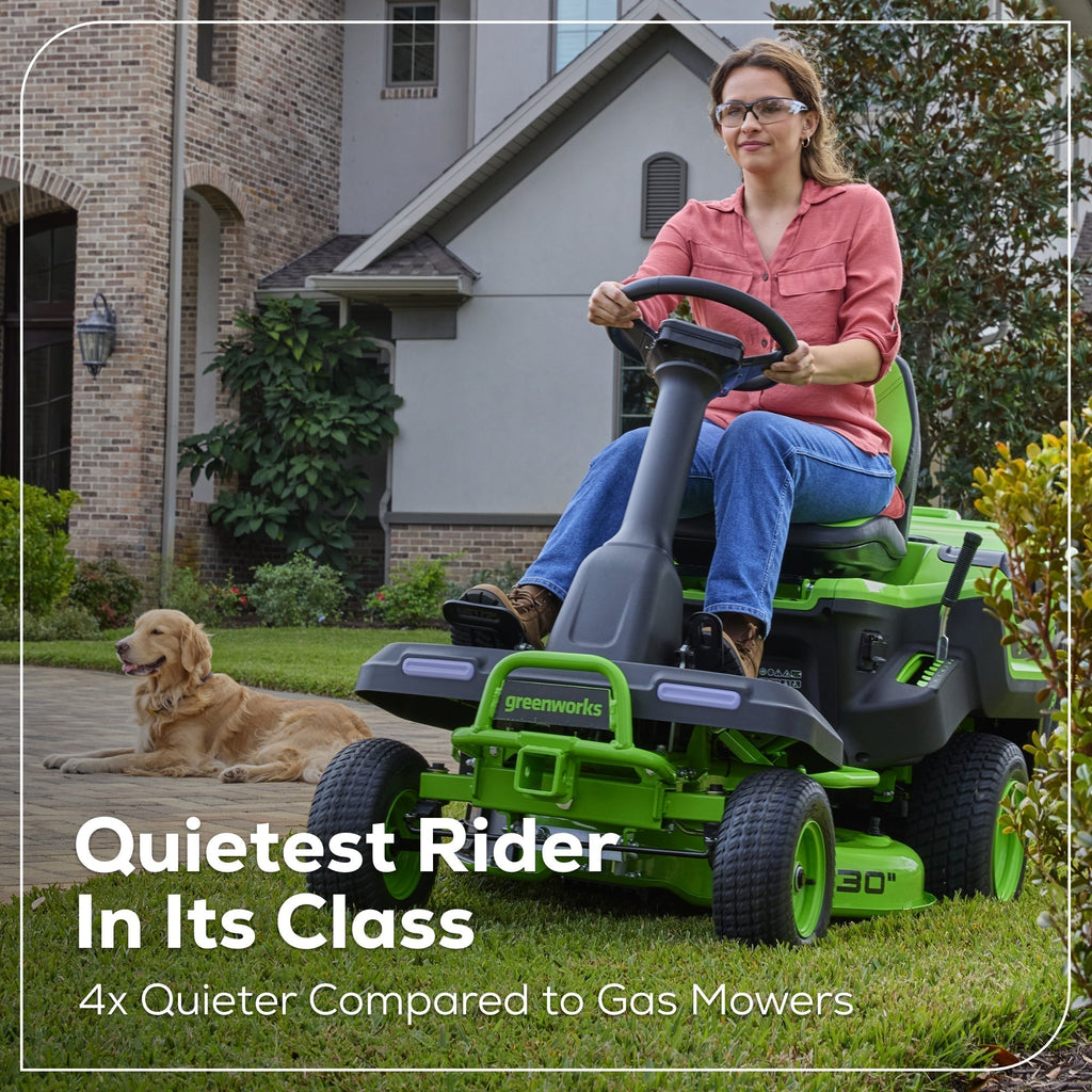 60V 30” CrossoverT Riding Lawn Tractor with (2) 8.0 Ah, (2) 4.0 Ah Batteries & 600-Watt Charger