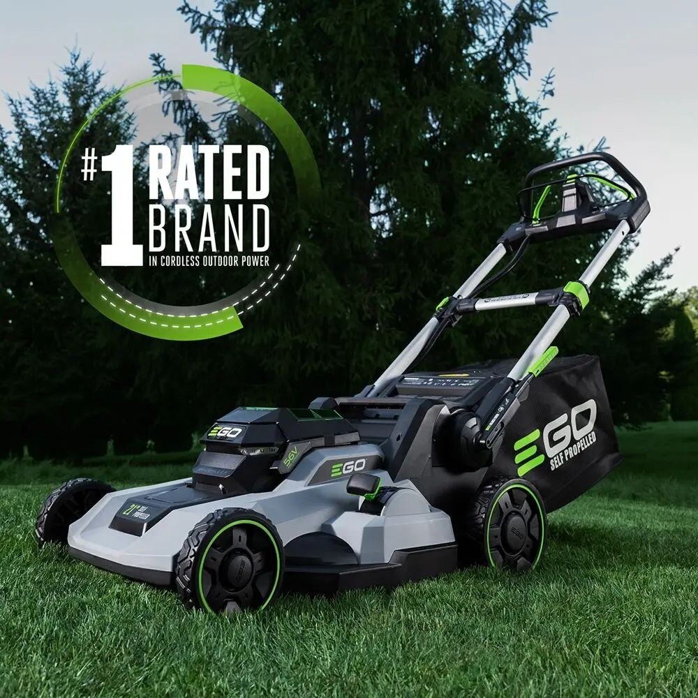 EGO LM2114SP New 21″ Brushless Self Propelled Mower With Dual Toggle Kit (6.0Ah, 320W Charger)