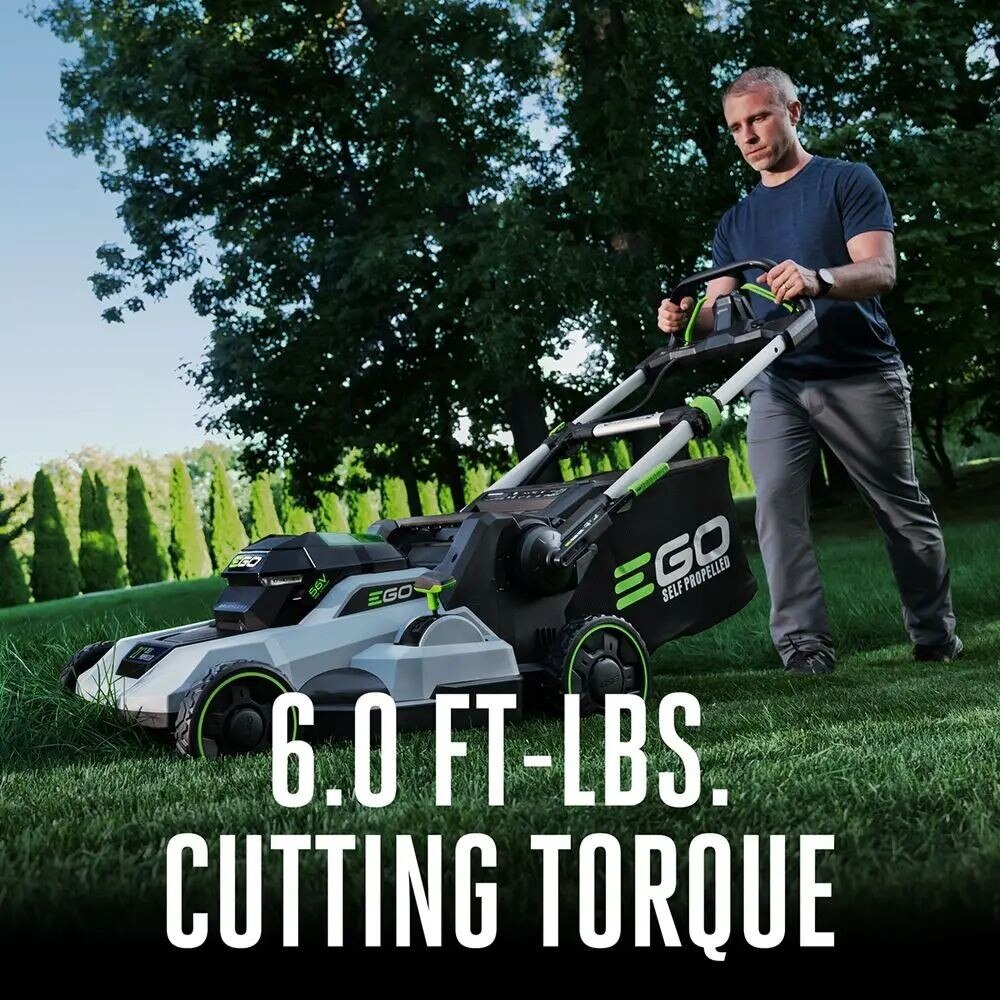 EGO LM2114SP New 21″ Brushless Self Propelled Mower With Dual Toggle Kit (6.0Ah, 320W Charger)