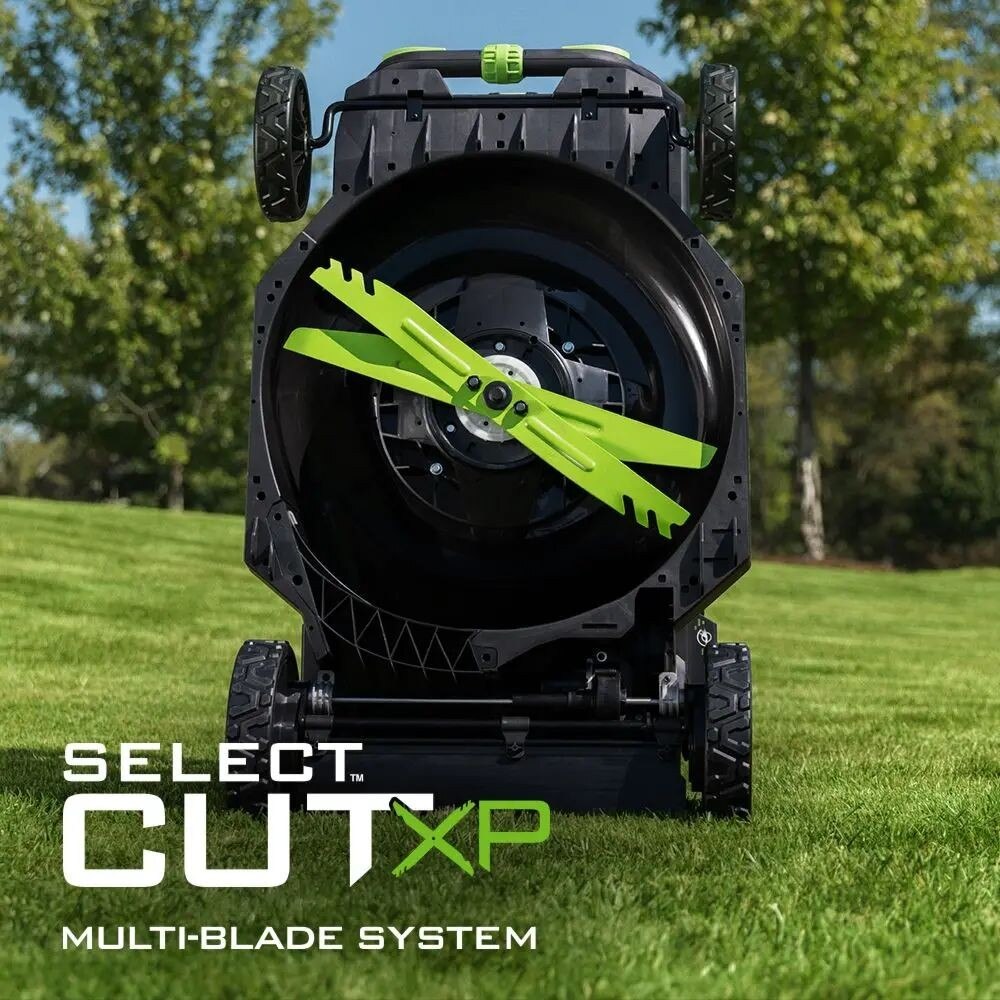 EGO LM2156SP 21″ SELECT CUT Flagship SP lawn mower kit (G3 10.0Ah Battery, 700W charger, 1200W motor)