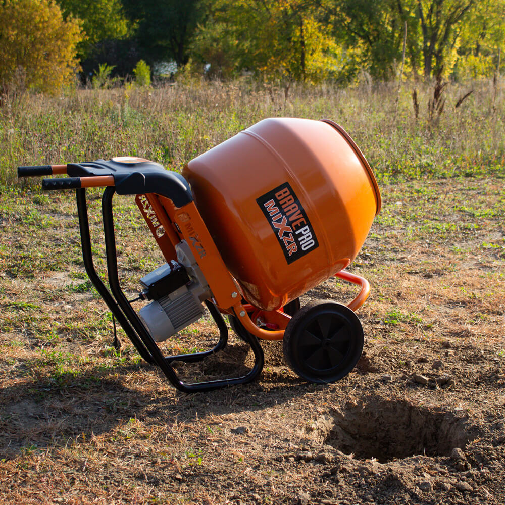 Brave GPE211005 MIXZR 5-Cu. Ft. Direct Drive Cement Mixer Includes Stand