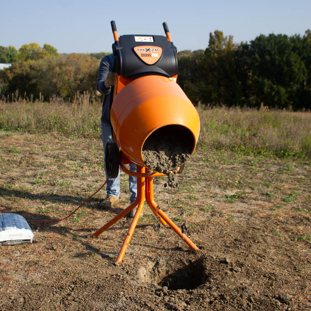Brave GPE211005 MIXZR 5-Cu. Ft. Direct Drive Cement Mixer Includes Stand