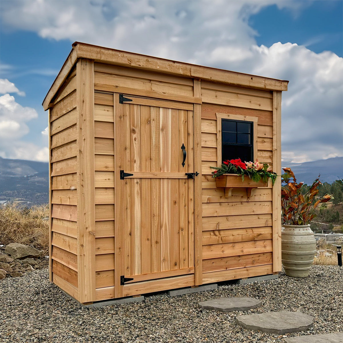 8′ x 4′ GardenSaver Storage Shed – Single Door
