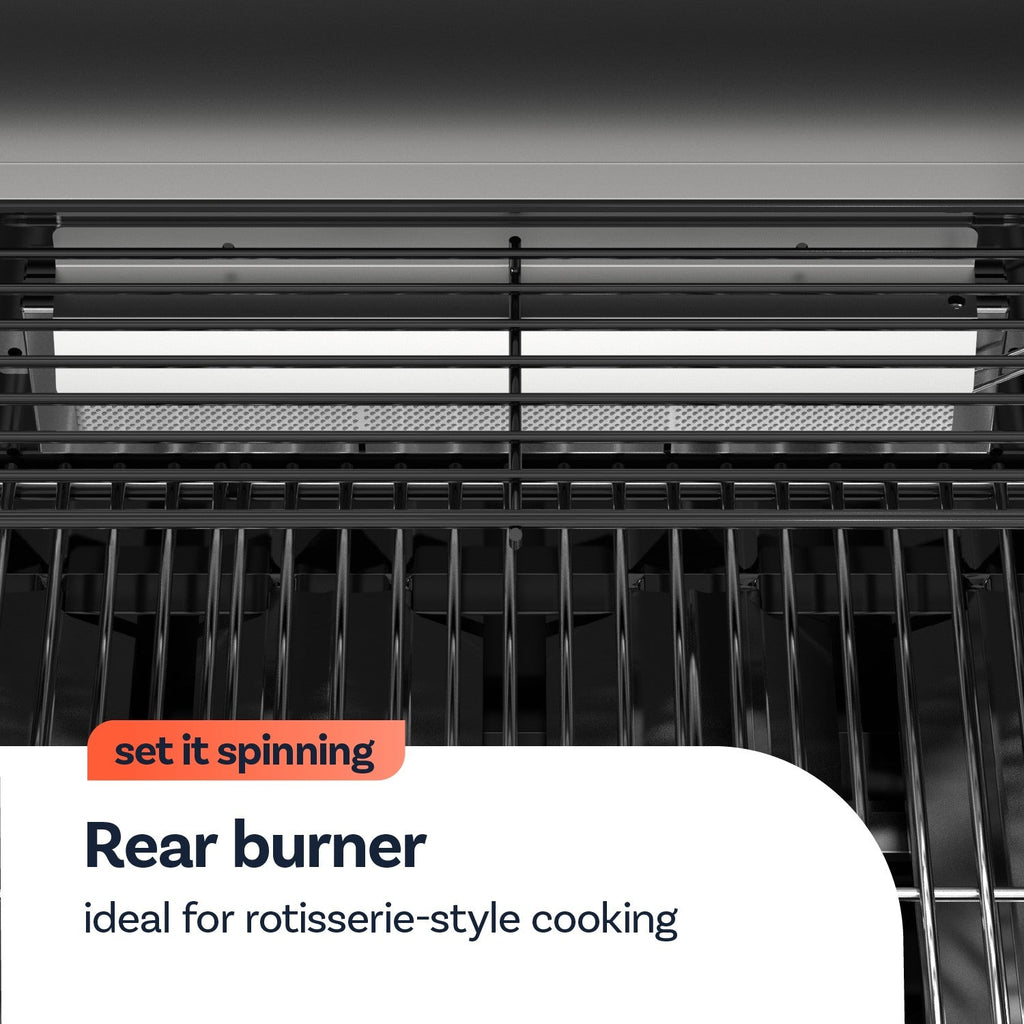 Boss Grill 6 Burner Built-In Gas BBQ - Black