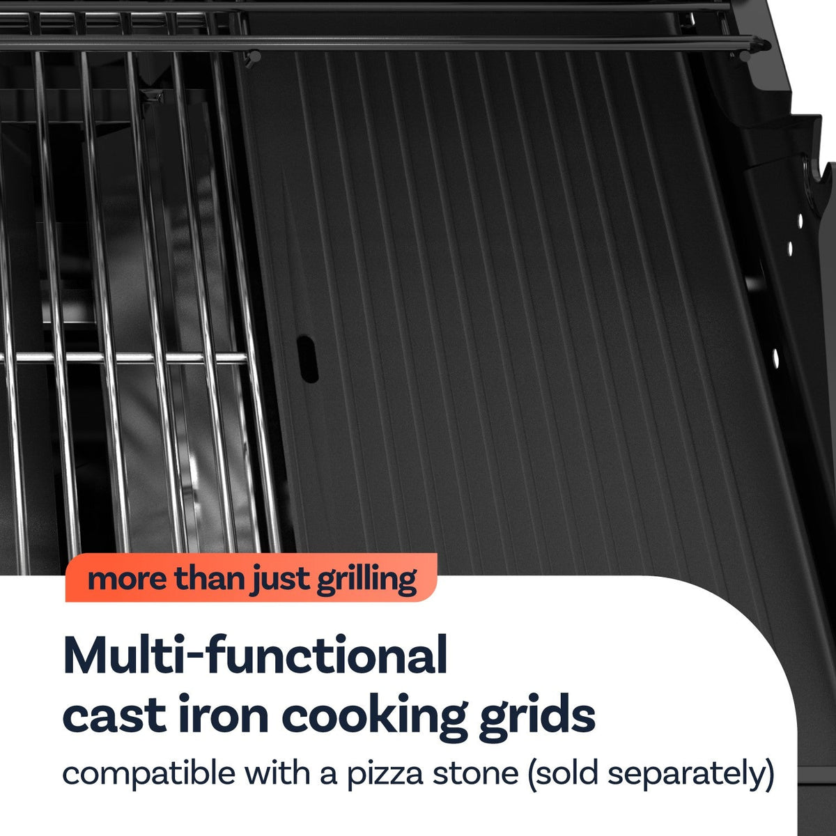 Boss Grill 6 Burner Built-In Gas BBQ - Black