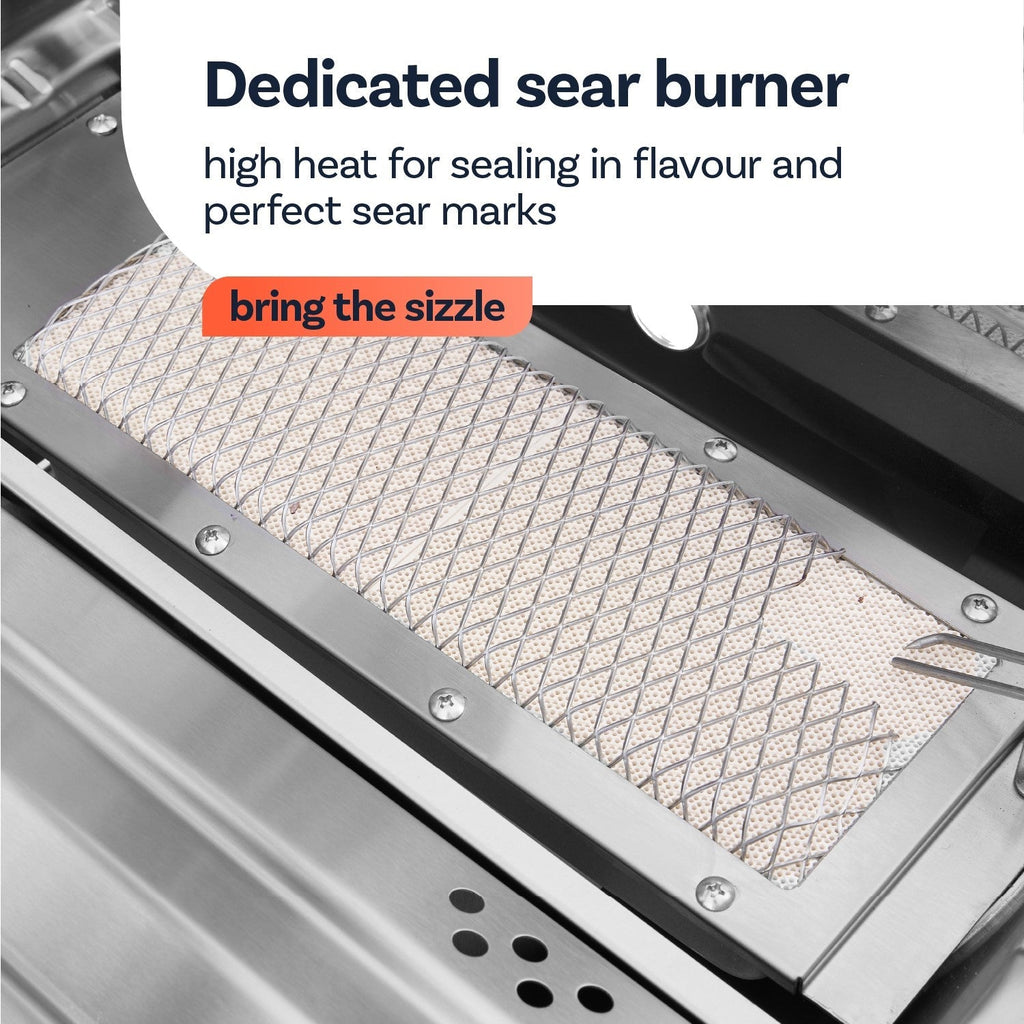Boss Grill 6 Burner Built-In Gas BBQ - Stainless Steel