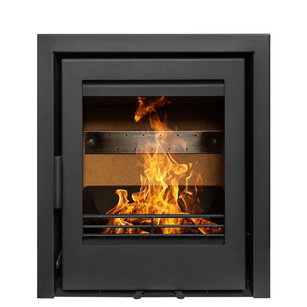Mazona Clovelly 400 5kW Steel 3 Sided Trim Stove, Multifuel, Woodburning, Cassette, Inset, Eco Design Approved, Defra Approved