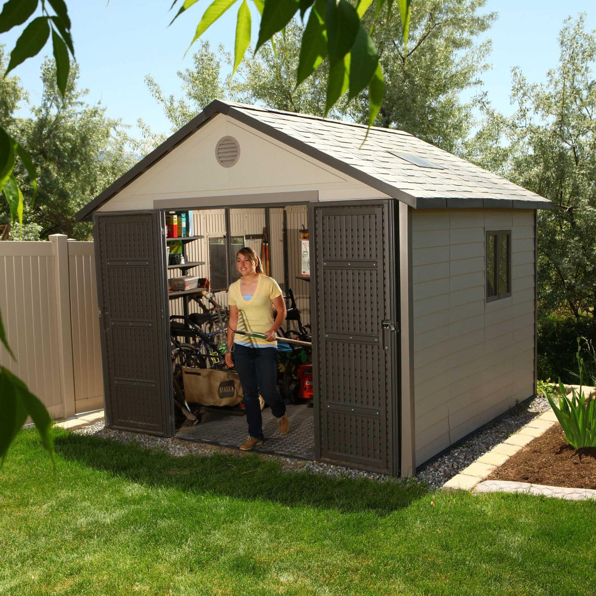 Lifetime 11 Ft. X 11 Ft. Outdoor Storage Shed – 6433