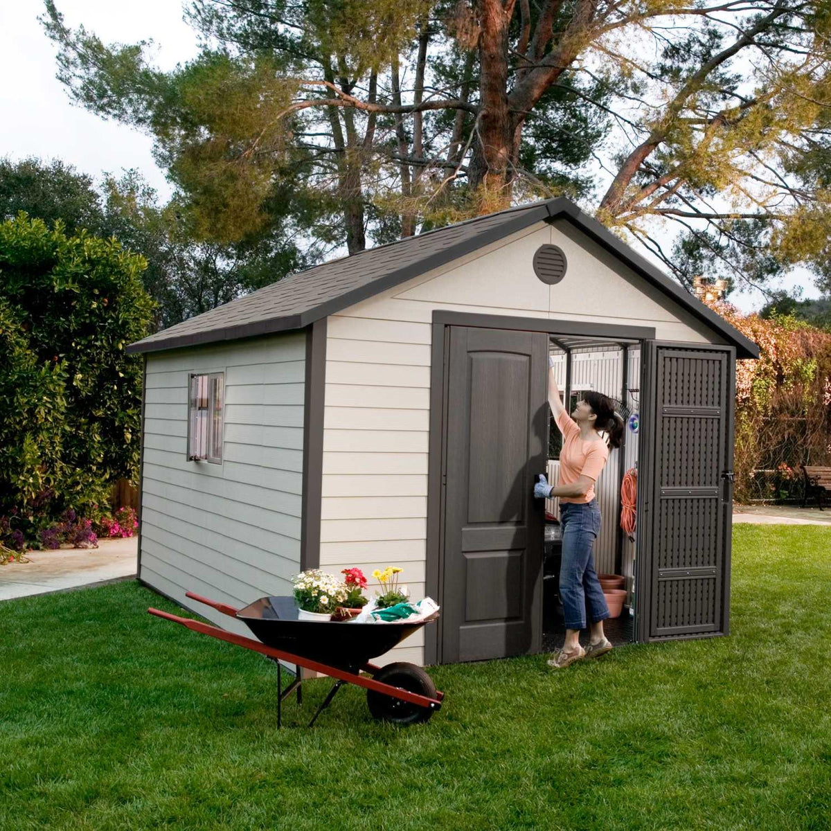 Lifetime 11 Ft. X 11 Ft. Outdoor Storage Shed – 6433