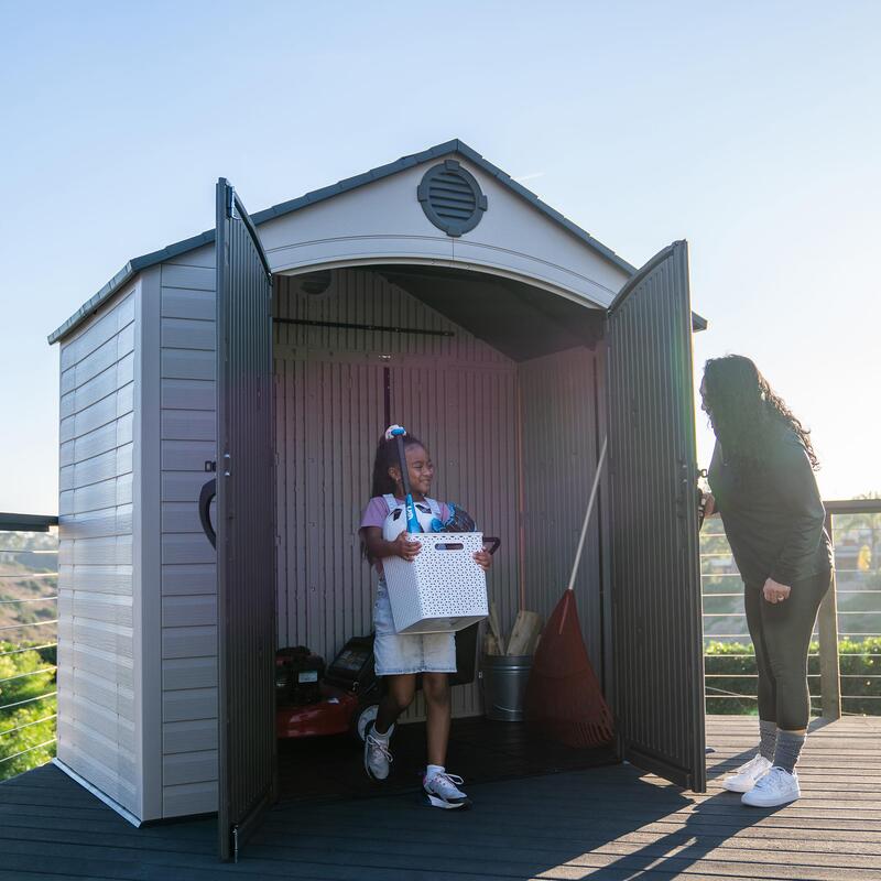 Lifetime 8 ft x 5 ft Outdoor Storage Shed – 60392