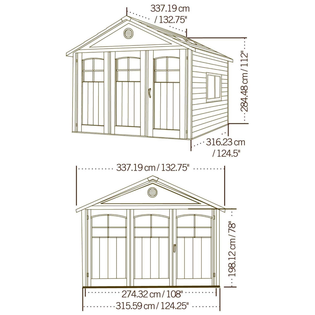 Lifetime 11 Ft. X 11 Ft. Outdoor Storage Shed – 60187