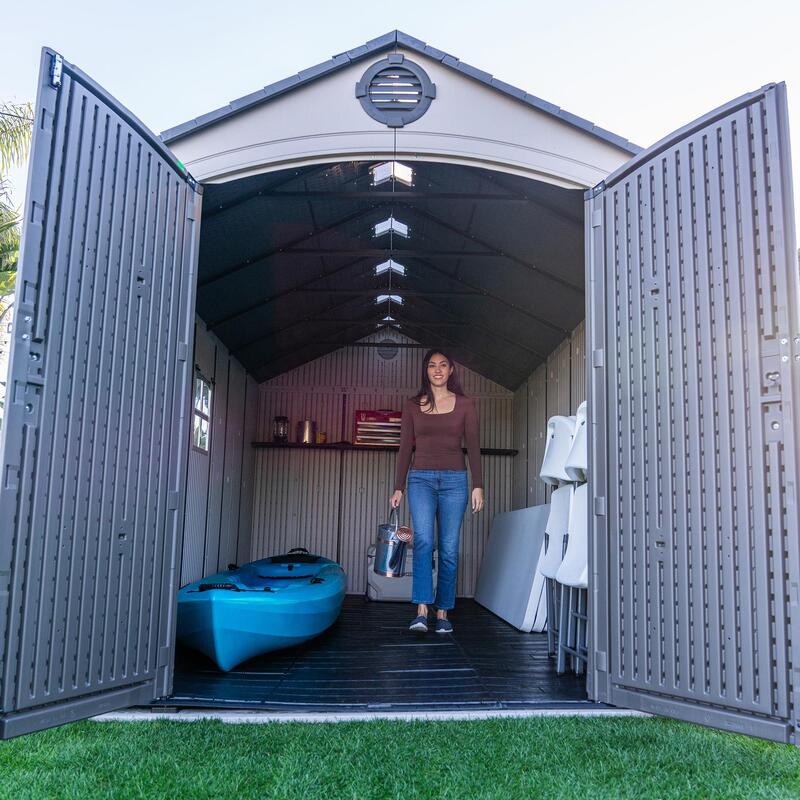 Lifetime 8 ft x 15 ft Outdoor Storage Shed – 60394