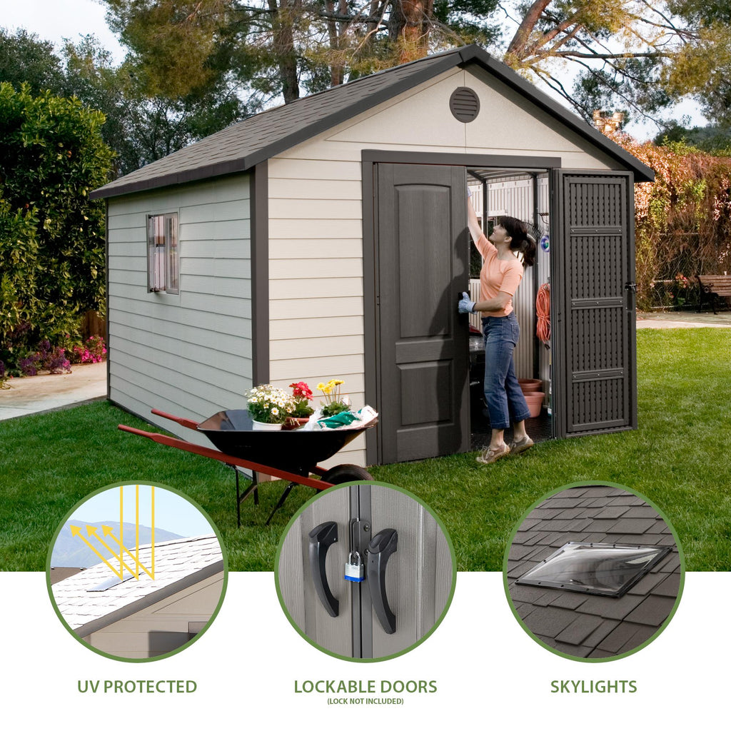 Lifetime 11 Ft. X 13.5 Ft. Outdoor Storage Shed – 6415