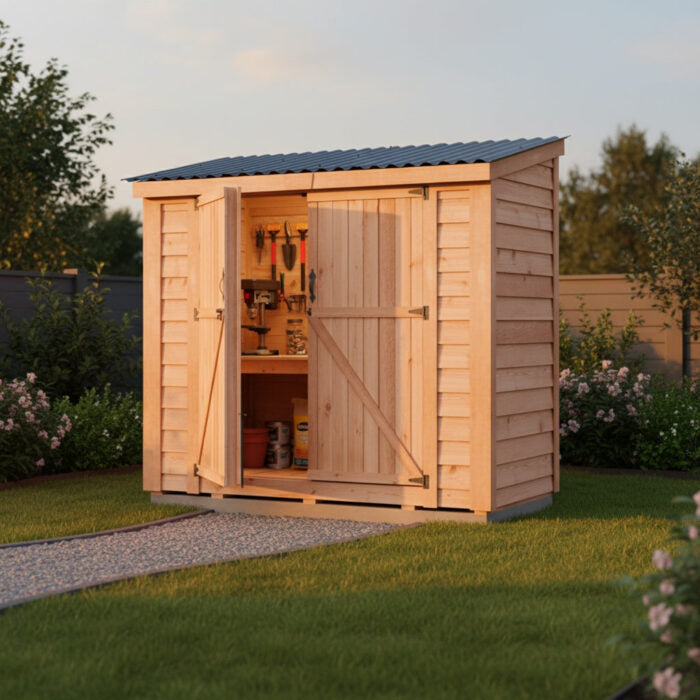 8' x 4' SpaceSaver Storage Shed – Double Doors