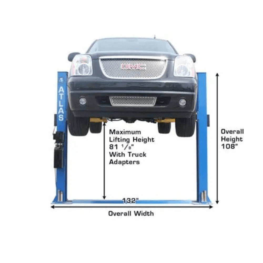 Atlas 8000 Lb Capacity Baseplate 2-Post Lift