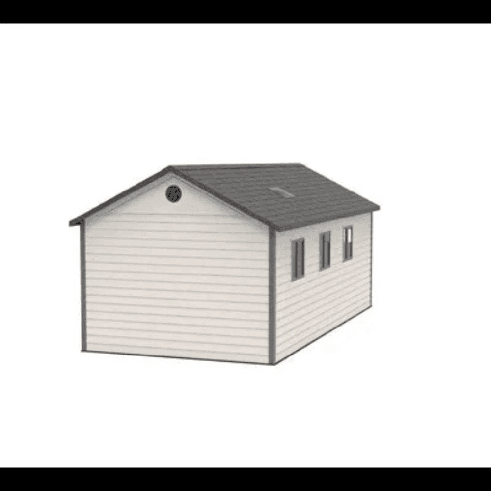 Lifetime 11×21 Storage Garage Kit W/ 9 Ft Wide Doors (60237)