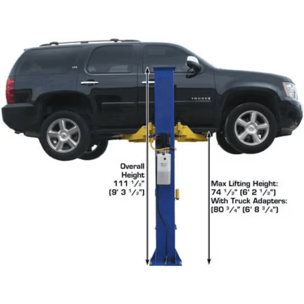 9000 LB Baseplate 2-Post Lift – Atlas 9KBPX