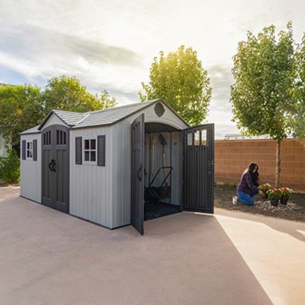 Lifetime 15 x 8 ft. Dual Entry Shed – 60407