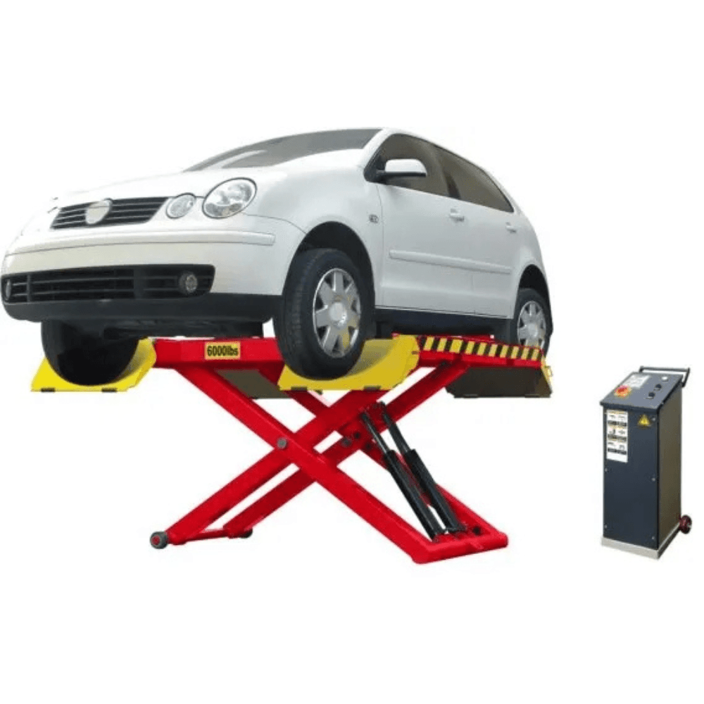 AMGO Hydraulics EM06 Portable Mid Rise Scissor Lift 6,000 lbs.
