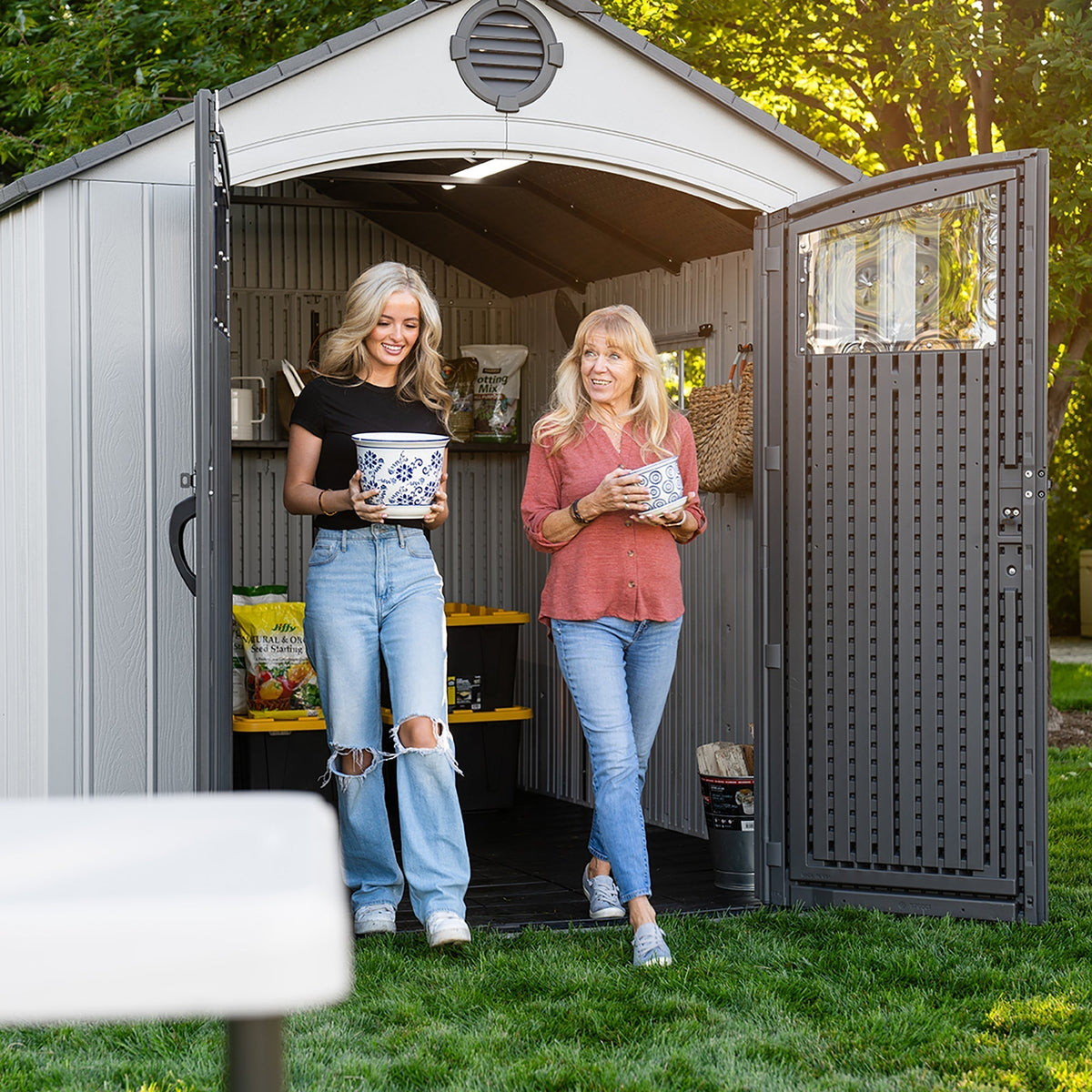 Lifetime 8 Ft. X 10 Ft. Outdoor Storage Shed – 60469